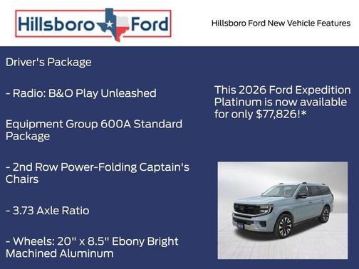Glacier Gray Metallic 2026 Ford Expedition Platinum