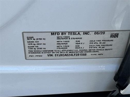 2020 Tesla Model X Long Range