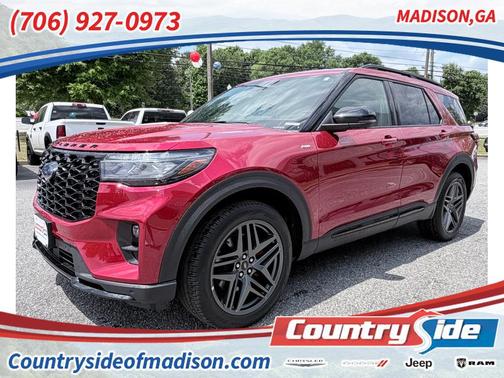 Rapid Red Metallic Tinted Clearcoat 2025 Ford Explorer ST-Line
