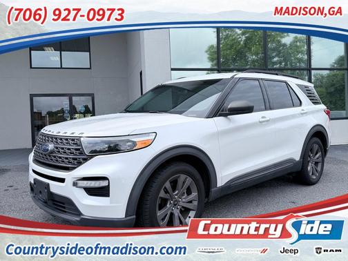 Star White Metallic Tri-Coat 2021 Ford Explorer XLT