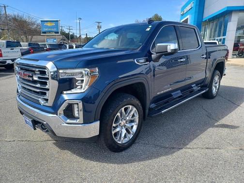 Pacific Blue Metallic 2021 GMC Sierra 1500 SLT