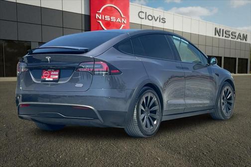 Midnight Silver Metallic 2022 Tesla Model X Plaid