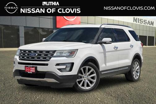 White Platinum Tri-Coat Metallic 2016 Ford Explorer Limited