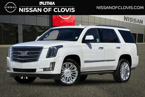 Crystal White Tri-Coat 2019 Cadillac Escalade Platinum