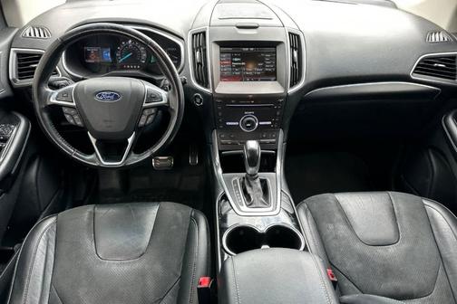 White Platinum Tri-Coat Metallic 2015 Ford Edge Sport