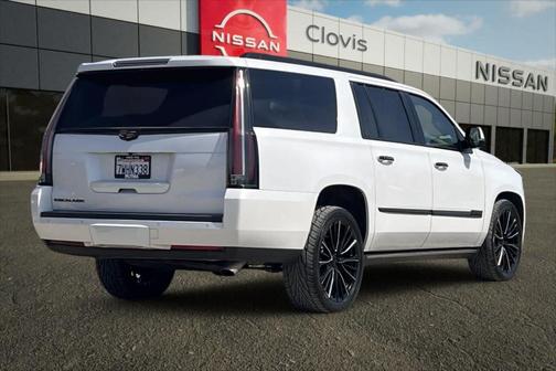 Crystal White Tri-Coat 2016 Cadillac Escalade ESV Platinum