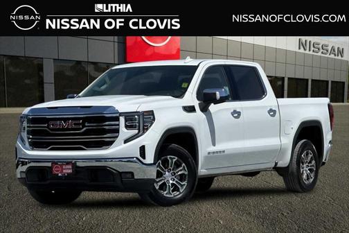 Summit White 2025 GMC Sierra 1500 SLT