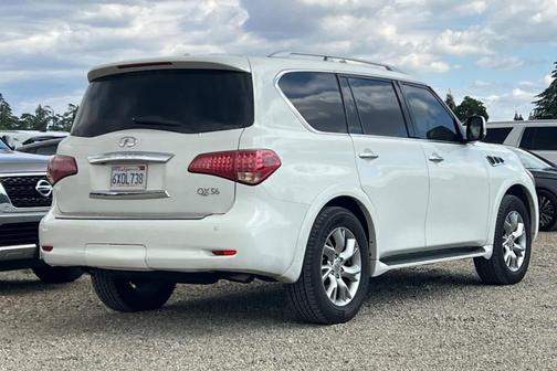 Moonlight White 2012 INFINITI QX56 Base
