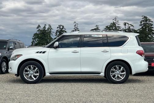 Moonlight White 2012 INFINITI QX56 Base