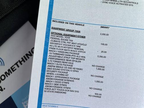 2022 Ford Mustang Mach 1