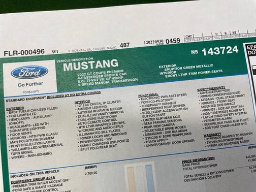 2022 Ford Mustang GT Premium