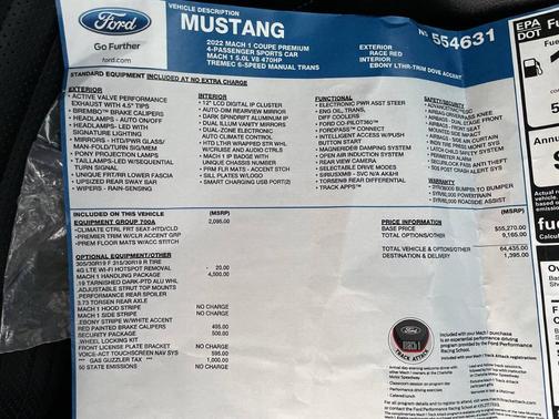 2022 Ford Mustang Mach 1