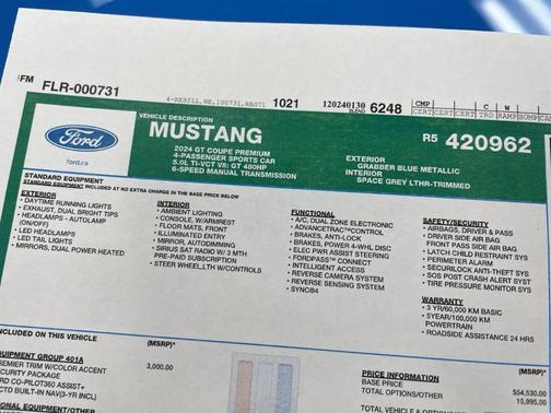 2024 Ford Mustang GT Premium
