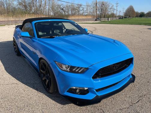 Blue 2017 Ford Mustang GT Premium