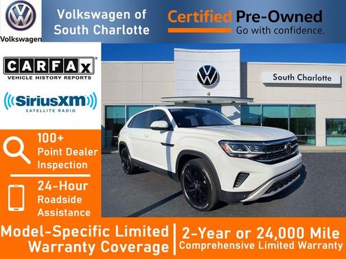 Pure White 2023 Volkswagen Atlas Cross Sport 3.6 V6 SE w/ Technology