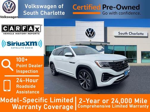Opal White Pearl Effect 2025 Volkswagen Atlas 2.0T SEL Premium R-Line