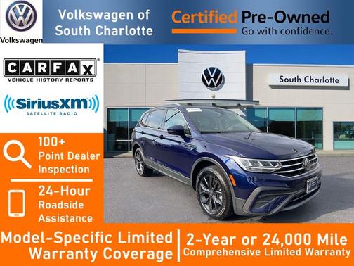 Atlantic Blue 2024 Volkswagen Tiguan 2.0T SE