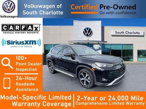 Deep Black Pearl Effect 2026 Volkswagen Tiguan 2.0T SE