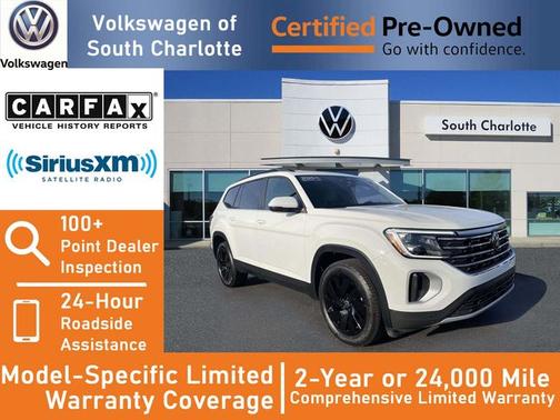 Pure White 2025 Volkswagen Atlas 2.0T SE