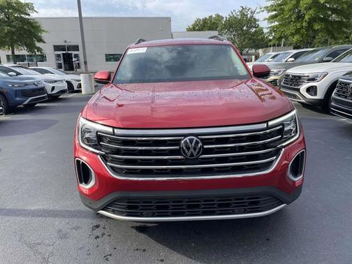 Aurora Red Metallic 2024 Volkswagen Atlas 2.0T SE w/ Technology