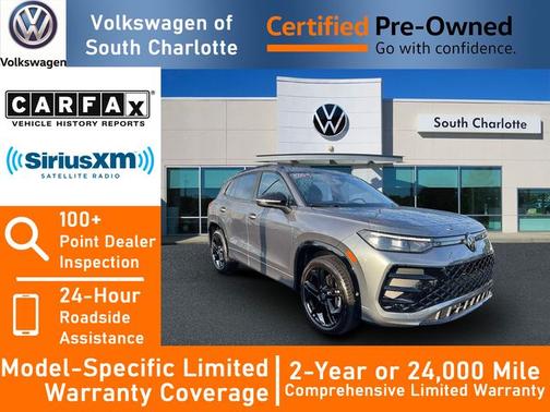 Platinum Gray Metallic 2025 Volkswagen Tiguan 2.0T SE R-Line Black