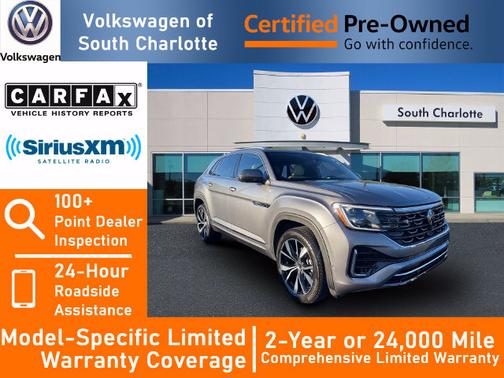 Platinum Gray Metallic 2024 Volkswagen Atlas Cross Sport 2.0T SEL Premium R-Line