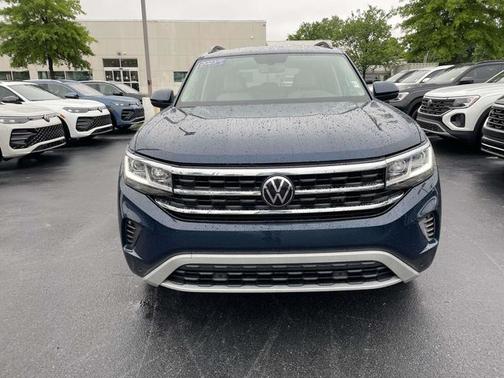 Tourmaline Blue Metallic 2023 Volkswagen Atlas 3.6 SE w/ Technology