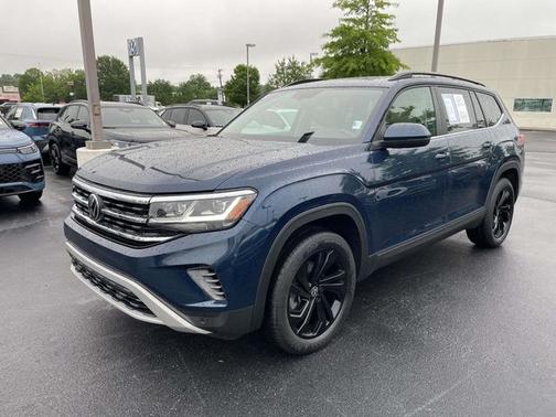 Tourmaline Blue Metallic 2023 Volkswagen Atlas 3.6 SE w/ Technology