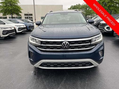 Tourmaline Blue Metallic 2023 Volkswagen Atlas 3.6 SE w/ Technology