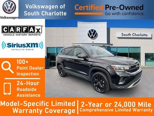 Deep Black Pearl Effect 2024 Volkswagen Taos 1.5T SE