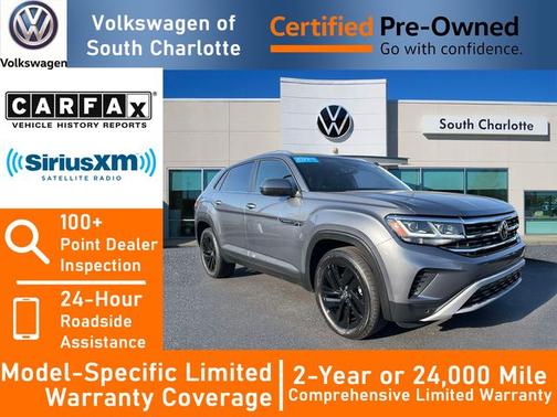 Platinum Gray Metallic 2023 Volkswagen Atlas Cross Sport 3.6 V6 SE w/ Technology