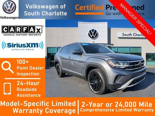 Platinum Gray Metallic 2023 Volkswagen Atlas Cross Sport 3.6 V6 SE w/ Technology
