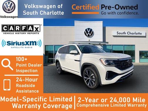 Opal White Pearl Effect 2025 Volkswagen Atlas 2.0T SEL Premium R-Line