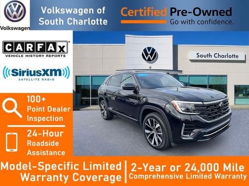 Deep Black Pearl Effect 2025 Volkswagen Atlas Cross Sport 2.0T SEL Premium R-Line