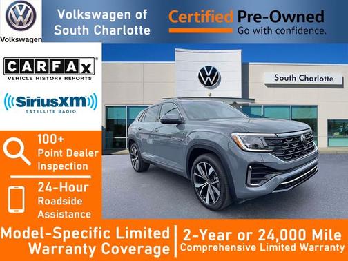 Pure Gray 2025 Volkswagen Atlas Cross Sport 2.0T SEL Premium R-Line