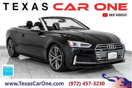 Brilliant Black/Black Roof 2018 Audi S5 PREMIUM PLUS QUATTRO BLIND SPOT NAVIGATION LEATHER HEATED SEATS REAR CAMERA