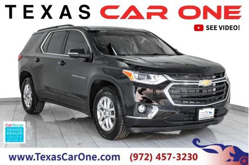 Mosaic Black Metallic 2021 Chevrolet Traverse LT Cloth