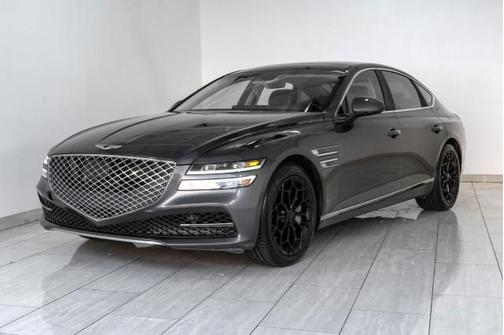 Himalayan Gray 2021 Genesis G80 3.5T BLIND SPOT LANE KEEPING ASSIST FORWARD COLLISION ALERT NAVI