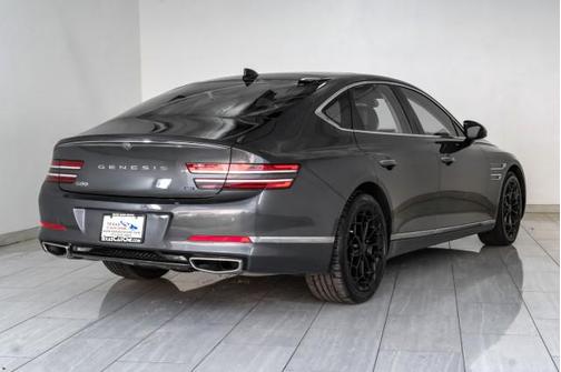 Himalayan Gray 2021 Genesis G80 3.5T BLIND SPOT LANE KEEPING ASSIST FORWARD COLLISION ALERT NAVI