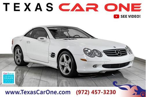 Alabaster White 2005 Mercedes-Benz SL-Class NAVIGATION LEATHER HEATED SEATS REAR CAMERA BOSE SOUND DUAL POWE