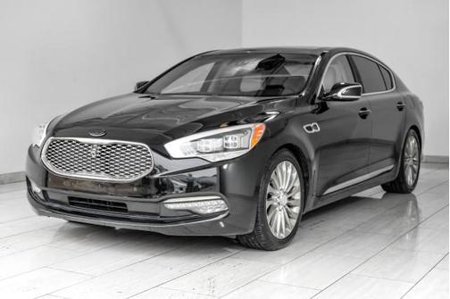 Aurora Black Pearl 2016 Kia K900 LUXURY 5.0L BLIND SPOT LANE DEPARTURE NAVIGATION PANORAMA LEATHER SURROUND VIEW