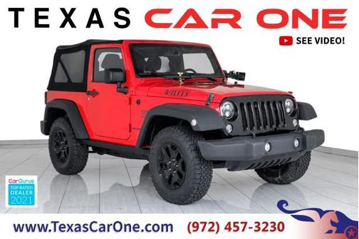 2016 Jeep Wrangler WILLYS WHEELER 4WD SOFT TOP CONVERTIBLE CRUISE CONTROL ALLOY WHE