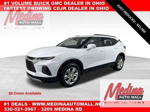 Summit White 2022 Chevrolet Blazer 2LT