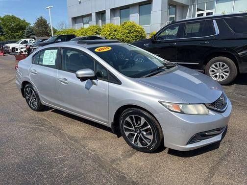 Alabaster Silver Metallic 2015 Honda Civic EX