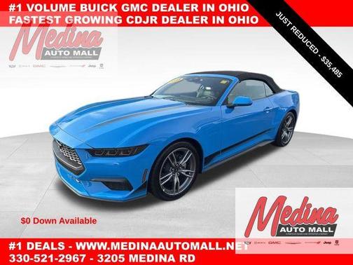 Grabber Blue 2025 Ford Mustang EcoBoost Premium