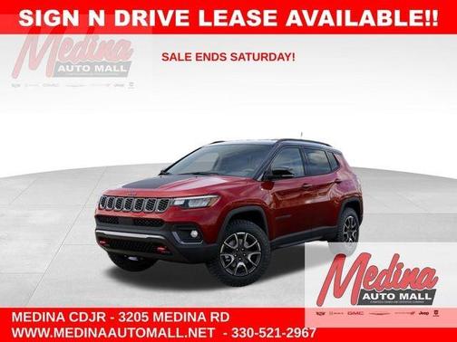 Red 2026 Jeep Compass Trailhawk
