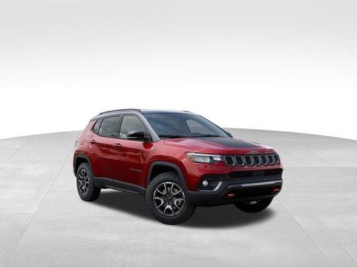 Red 2026 Jeep Compass Trailhawk