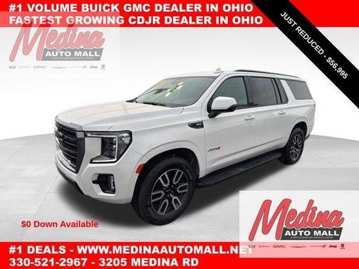 White Frost Tri-Coat 2021 GMC Yukon XL AT4