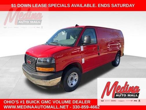Cardinal Red 2026 GMC Savana 3500 Work Van