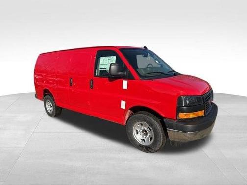 Cardinal Red 2026 GMC Savana 3500 Work Van